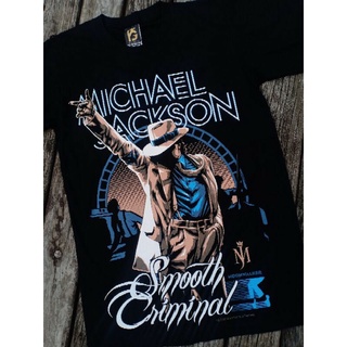 เสื้อยืดวินเทจPg02 เสื้อยืดผ้าฝ้าย พรีเมี่ยม พิมพ์ลาย THE KING OF POP LEGEND EDITION สีดําS-5XL