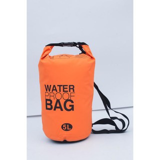 Waterproof Bag กระเป๋ากันน้ำ สีส้ม ขนาดความจุ 5 ลิตร