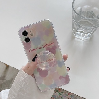 เคสโทรศัพท์มือถือ กรอบรูป หลากสี พร้อมที่ตั้งวาง สําหรับ iPhone 13mini 11 12pro 678plus xsmax xr