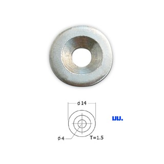 แป้นวงกลม 14 mm. อะไหล่ กุญแจล็อค, กุญแจตู้, กุญแจลิ้นชัก เหล็กฉาก ฉากล็อคลิ้นชัก เหล็กต่อไม้ เหล็กยึดไม้ เหล็ก S158 FT