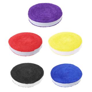 1 Reel 10M ผ้าขนหนูกาว Grip ไม้เทนนิสแบดมินตัน Overgrips Non-SLIP Sweat Band Grip Tape