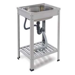 Sink stand FREESTANDING KITCHEN SINK DYNA HOME DH-5040T 1B STAINLESS STEEL Sink device Kitchen equipment อ่างล้างจานขาตั