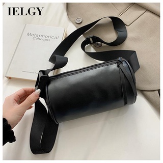 IELGY Casual soft leather mens and womens street shoulder dimple bag