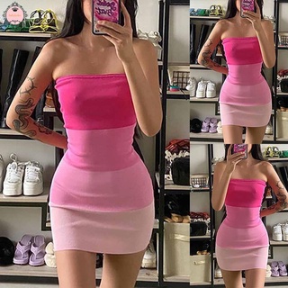 Women Pink Sexy Bodycon Mini Tank Dress Ladies Party Dresses New Fashion