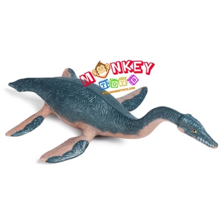 Monkey Toys - โมเดลไดโนเสาร์ Plesiosaurus ฟ้า ขนาด 18.50 CM (จากหาดใหญ่)