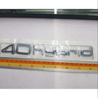 Logo 40HyBrid ของรถ benz