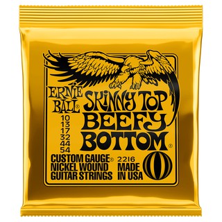 ERNIE BALL® P02216 สายกีตาร์ไฟฟ้า เบอร์ 10 (P02216) แบบผสม รุ่น Skinny Top Beefy Bottom (.010 - .054) ** Made in USA **