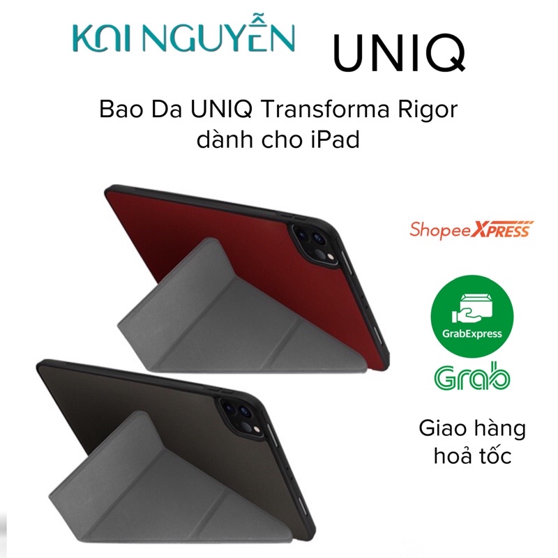 Uniq Transforma Rigor Case สําหรับ Ipad Pro 11 (2019-2021) และ Ipad Air 4 10.9 (2020) พร้อมช่องใส่ปา