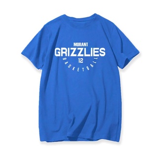 เสื้อยืดทีม Morante Grizzly No. เสื้อกีฬาบาสเก็ตบอล แขนสั้น ผ้าฝ้าย สไตล์สตรีท สําหรับผู้ชาย และผู้หญิง มี 12 ชิ้นSize S