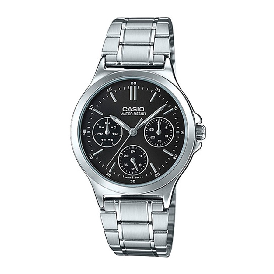 Casio Standard นาฬิกาข้อมือผู้หญิง รุ่น LTP-V300,LTP-V300D,LTP-V300D-1,LTP-V300D-1A  - สีเงิน