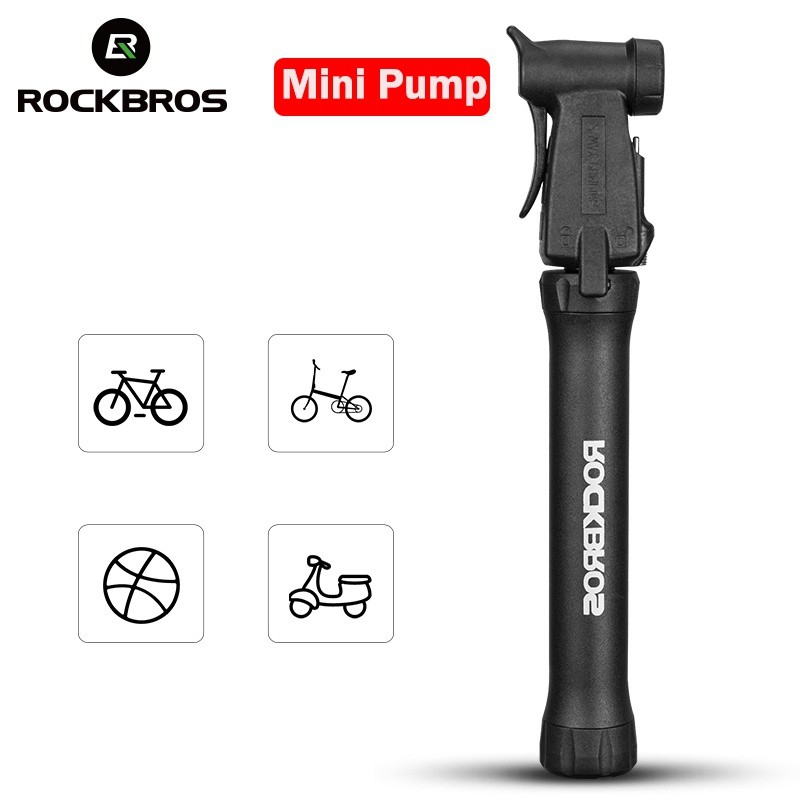 【TH Delivery】ROCKBROS 80Psi อะแดปเตอร์ปั๊มลมยางจักรยาน MTB ขนาดเล็ก แบบพกพา