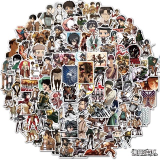 Y&amp;P| สติ๊กเกอร์ Attack on Titan ชุดสติ๊กเกอร์กราฟฟิตีกันน้ำ, 100 ชิ้น