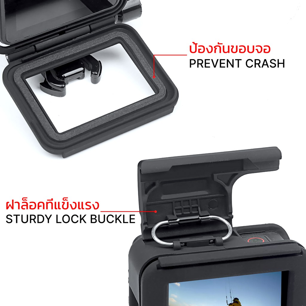 เคส Gopro Hero 7 Black / 6 / 5 กรอบแข็ง​กันกระแทก​ Protective Frame Case for GoPro Hero 7 6 5 Black Action Camera