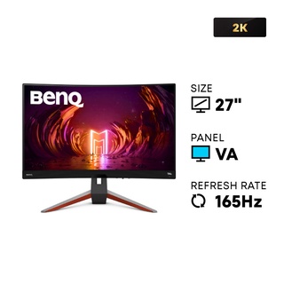 BenQ Monitor MOBIUZ Model : EX2710R VA QHD 165hz E2E 1ms Curve 1000R,HDRi,Trevolo HAS | ไทยมาร์ท THAIMART VSTECS