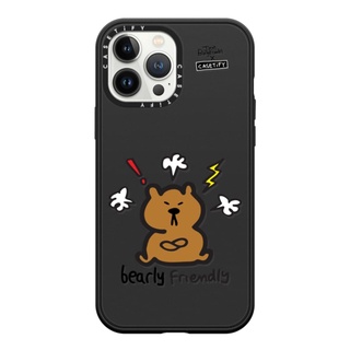 Casetify Bearly Friendly13 Pro Max Compatible Impact Case  สี: Black [13PMสินค้าพร้อมส่ง]