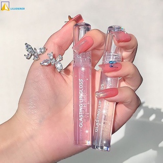 Liluderer ธรรมชาติมันวาวสูงลิปน้ำมันยาวนานชุ่มชื้นบำรุงริมฝีปากกลอลดริมฝีปากเส้น P lumpin ดอกไม้แห้งลิปบริษัทโกลว์ oilbiting ลิป Plumper ลิป liluderer