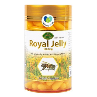 [ขายดี] Nature King Royal Jelly 1000mg (120 Capsules) อาหารเสริม นมผึ้ง นำเข้าจากออสเตรเลีย