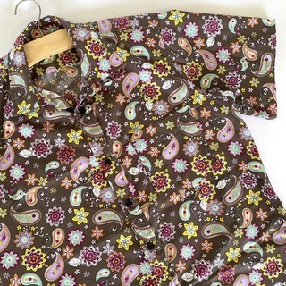 S-XL เสื้อเชิ้ตผู้ชายไซส์หมี เสื้อสไตล์เกาหลี แขนสั้น ผ้าคอตตอนพิมพ์ลาย