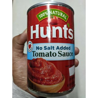 ถูกที่สุด✅  Hunts  No Salt Added Tomato Sauce 425 g คุณภาพระดับพรีเมี่ยม