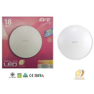 EVE TH-LED Ceiling LAMP DOB color change 18W  Cool / Day / Warm