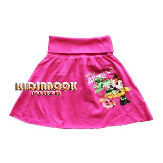 MK1070 กระโปรง Minnie Mouse (ผ้ายืดคอตตอน 100%) (สำหรับเด็กอายุ 2-6 ปี) ผ้ายืดเนื้อละเอียด ไม่หนา ใส่สบาย