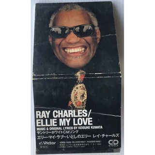 Mini CD มินิซีดีเพลงขนาด 3นิ้ว Ray Charles Ellie My Love 2 Tracks Single Made in Japan ลิขสิทธิ์