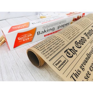 กระดาษไขห่อขนม Wax pape5M สำหรับห่อขนม #กระดาษไขมีลาย