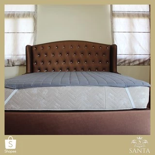 SANTA ผ้ารองกันเปื้อน ที่นอน สีเทา Premium Supersoft Protector