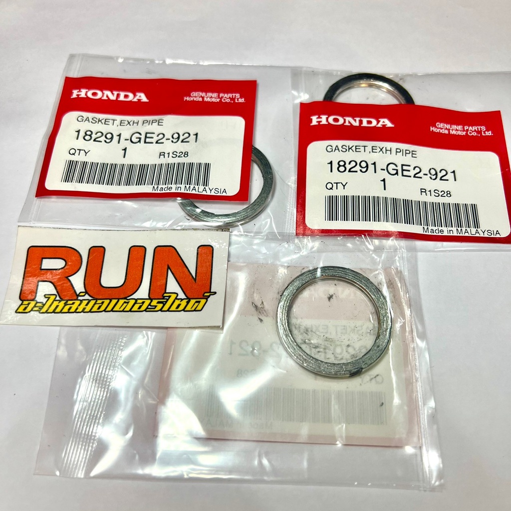 ประเก็นคอท่อ PCX150 PCX160 Click125,150 ADV150 Wave MSX รับประกันแท้ศูนย์ ปะเก็นท่อไอเสีย รหัส18291-GE2-921