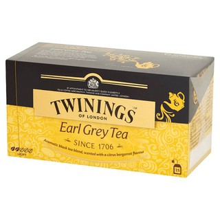 🔥สินค้าขายดี!! ทไวนิงส์ เอิร์ลเกรย์ ที ชาชนิดซอง 2กรัม x 25 ซอง Twinings Earl Gray Tea Tea, 2g x 25 sachets