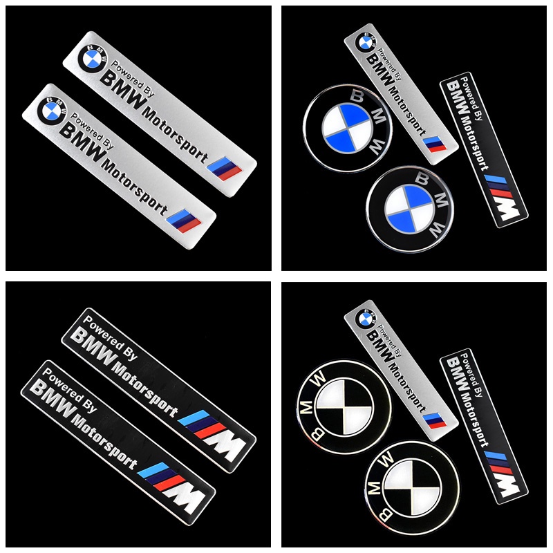 *** สติ๊กเกอร์โลโก้ดัดแปลงรถยนต์ BMW Motorsport อลูมิเนียมอัลลอยด์ 3D
