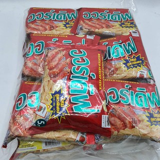 ข้าวเกรียบกุ้งแท่งอบกรอบ  ออร์เดิฟ  Roasted Chicken Stick ขนาด 17 กรัม x 12 ซอง