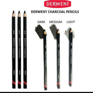 ดินสอชาร์โคล ดินสอสเก็ต Derwent Charcoal Pencils