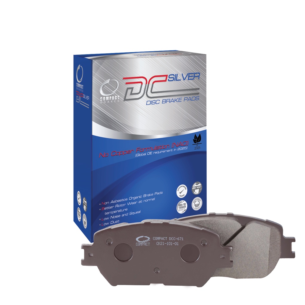 Compact ผ้าเบรค หน้า-หลัง Toyota Camry ACV30 ACV40 ACV50 / WISH โตโยต้า แคมรี่ คัมรี่ วิช