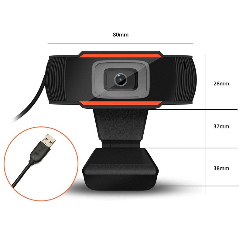 กล้องเว็บแคม กล้อง​ติด​คอม​ กล้องคอมพิวเตอร์ มีไมโครโฟนในตัว Webcam MIC FULL​ HD720P​ มีพร้อมส่ง 2 วันได้รับของ