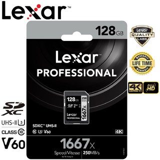 Lexar 128GB SDXC Professional 1667x (250MB/s)