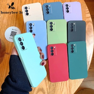 T🇹🇭เคสกำมะหยี่ขอบเหลี่ยม OPPO Reno 8 Pro+ 8z 5G Lite 7 SE Pro 7z 5G TPU Case เคสซิลิโคน เคสมือถือ แบบซิลิโคน สีพื้น