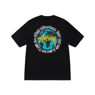 เสื้อยืดพิมพ์ลายแฟชั่น เสื้อยืด ลาย STUSSY ONE WORLD