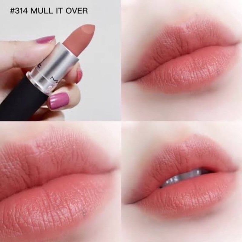 MAC Powder Kiss Lipstick 3g. สี 314 Mull it over พร้อมส่ง