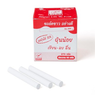 ชอล์กขาว (กล่อง 60 แท่ง) โรบิน 888 White chalk (box of 60 bars) Robin 888