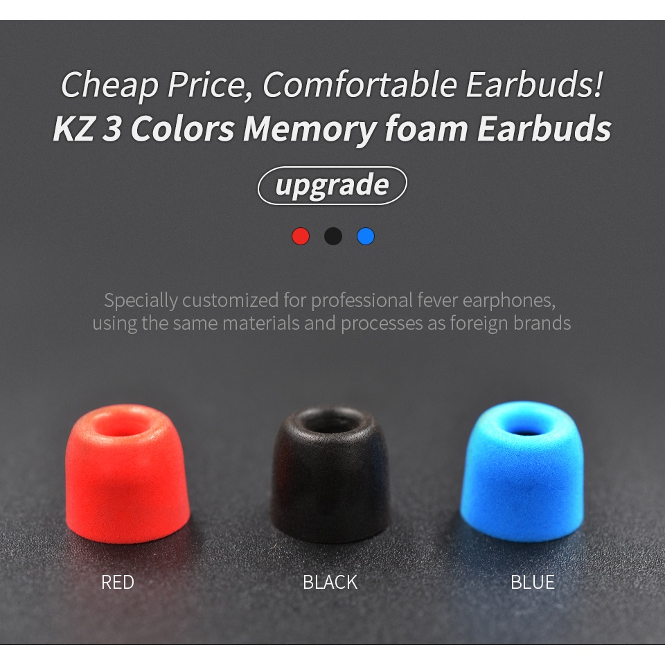Kz ปลอกฟองน้ํา สําหรับหูฟังอินฟราเรด ราคา ถูกที่สุด ดีลบีเคเค แกลเลอรีภาพที่ 5