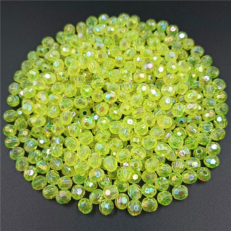 6/8 มม.อะคริลิค เกี่ยวกับ รอบลูกปัดสีโปร่งใสลูกปัด ทําเอง ลูกปัด - รูปที่ 7