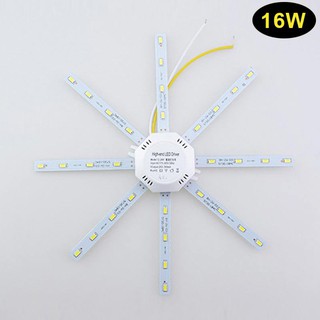 แผงไฟติดเพดาน 12, 16, 20, 24W แบบกลม 5730SMD LED สีขาว 220V