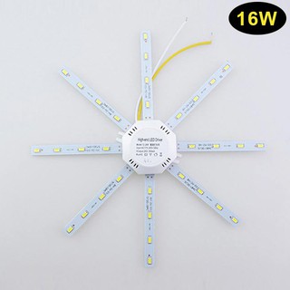 แผงไฟติดเพดาน 12, 16, 20, 24W แบบกลม 5730SMD LED สีขาว 220V