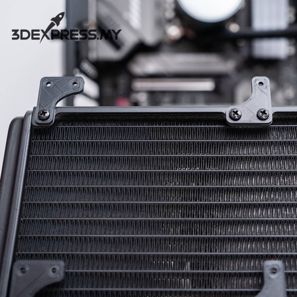 [3D PRINTED] ขายึดออฟเซ็ตสําหรับ AIO/Radiator ติดตั้งด้านบนสําหรับ Lian Li O11D Mini