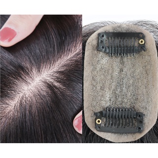 5*8cm 7*10cm 8*12cm semi silk base Virgin top quality human hair toupee for women