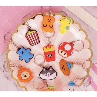 365mallshop (ร้านไทย)พวงกุญแจ PVC ขนาด 4 cm. ลายการ์ตูน (สุ่มลาย) พวงกุญแจขนาดเล็กJS324