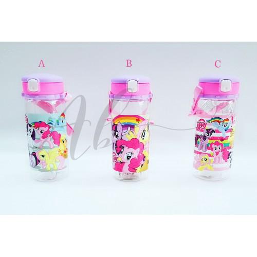 ขวดน้ํา พร้อมหลอดดูด ลาย Angel Baby My Little Pony ขนาด 450 มล.