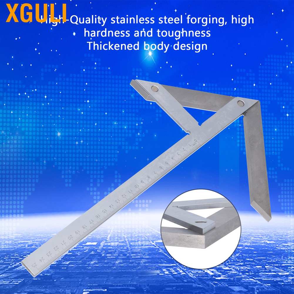 Xguli Center Gauge Ruler Stainless Steel High Accuracy Angle Finder for ...