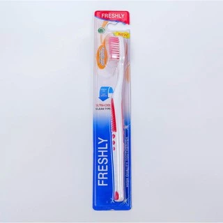 [แพ็ค 12 ด้าม] แปรงสีฟัน Freshly ขนนุ่ม คละแบบ